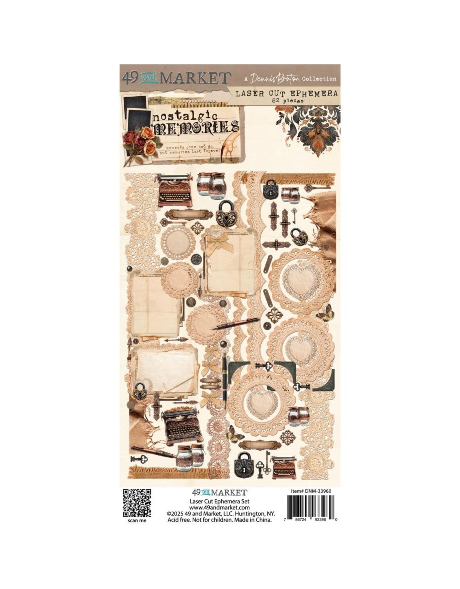 49 AND MARKET 49 AND MARKET NOSTALGIC MEMORIES 6x12 LASER CUT SET 1