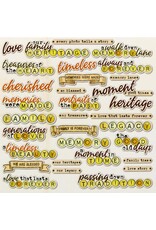 49 AND MARKET 49 AND MARKET NOSTALGIC MEMORIES CHIPBOARD SET 33 PIECES