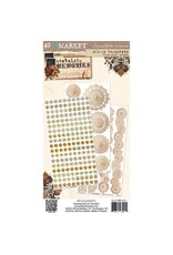 49 AND MARKET 49 AND MARKET NOSTALGIC MEMORIES ESSENTIAL 6x12 RUB-ON TRANSFER SET 3/PK