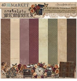 49 AND MARKET 49 AND MARKET NOSTALGIC MEMORIES SOLIDS 12x12 COLLECTION PACK