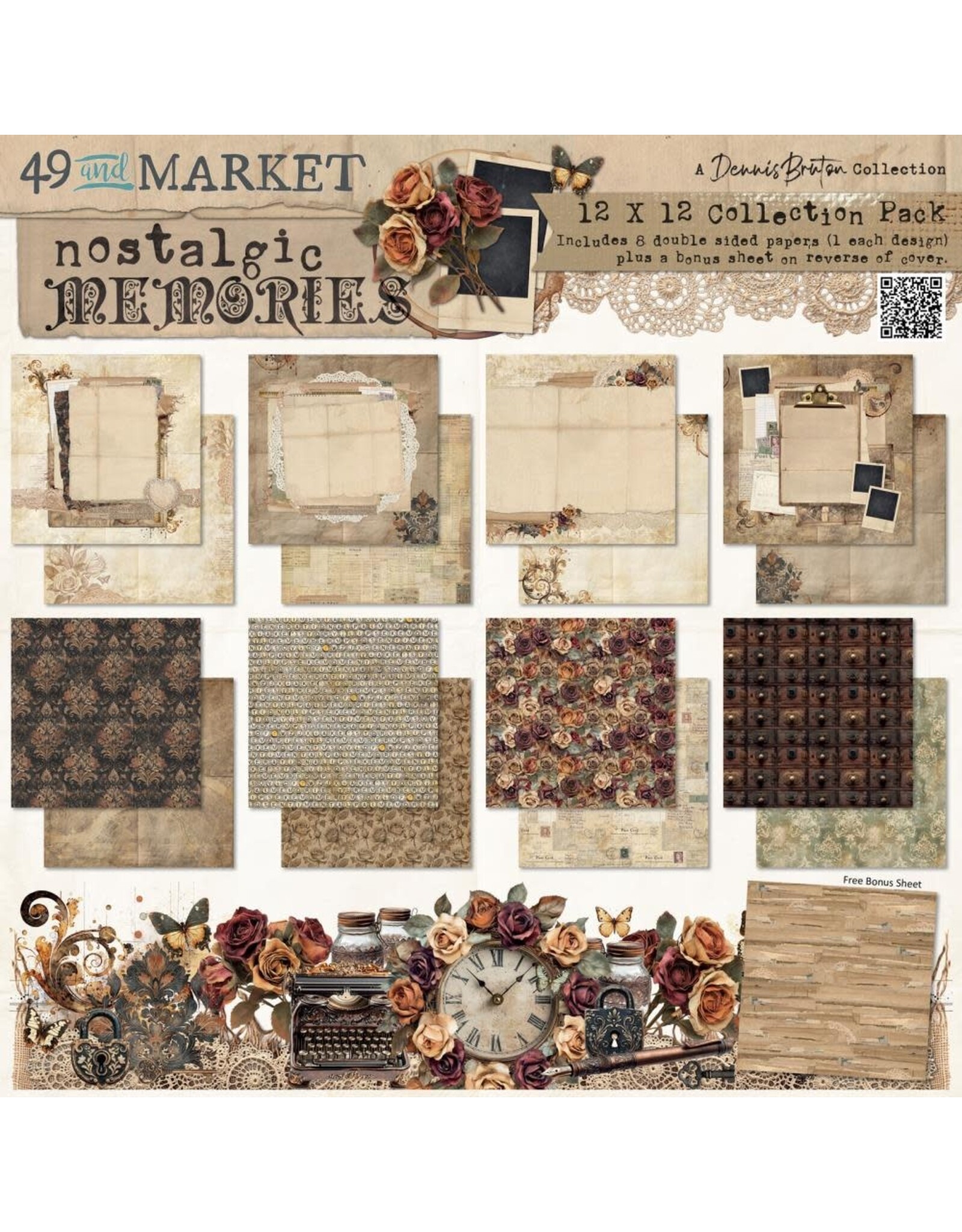 49 AND MARKET 49 AND MARKET NOSTALGIC MEMORIES 12x12 COLLECTION PACK