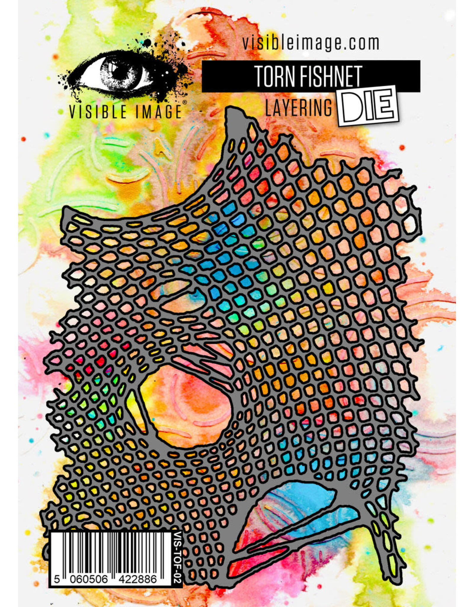 VISIBLE IMAGE VISIBLE IMAGE TORN FISHNET LAYERING DIE