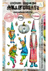 AALL & CREATE AALL & CREATE AUTOUR DE MWA #1216 SANTA'S WORKSHOP WONDERS A6 CLEAR STAMP SET
