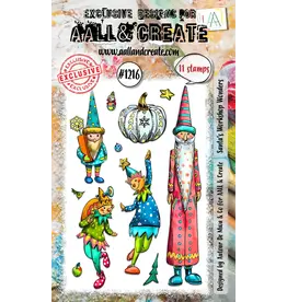 AALL & CREATE AALL & CREATE AUTOUR DE MWA #1216 SANTA'S WORKSHOP WONDERS A6 CLEAR STAMP SET