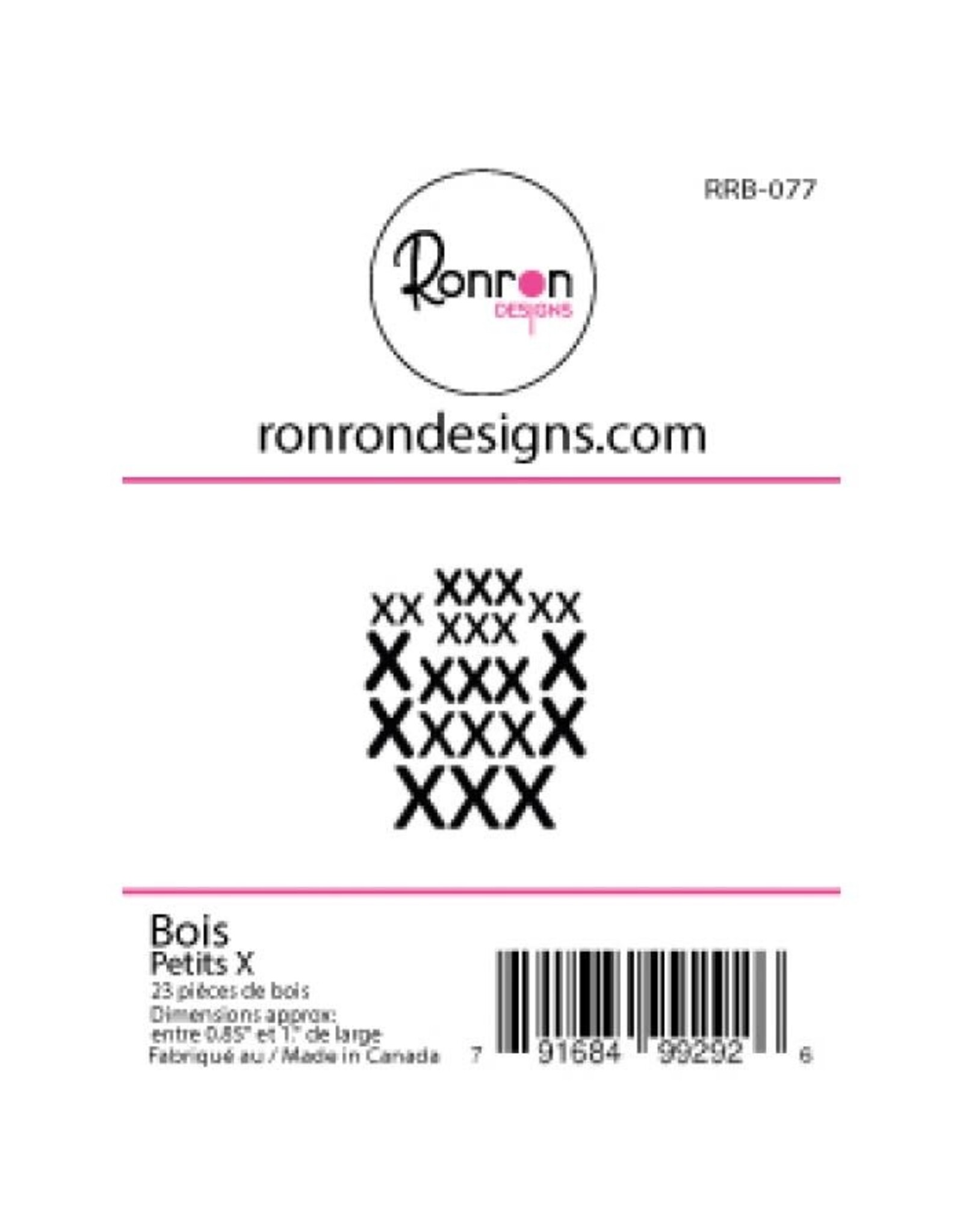 RONRON DESIGNS RONRON DESIGNS PETITS X WOOD PIECES