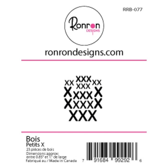 RONRON DESIGNS RONRON DESIGNS PETITS X WOOD PIECES