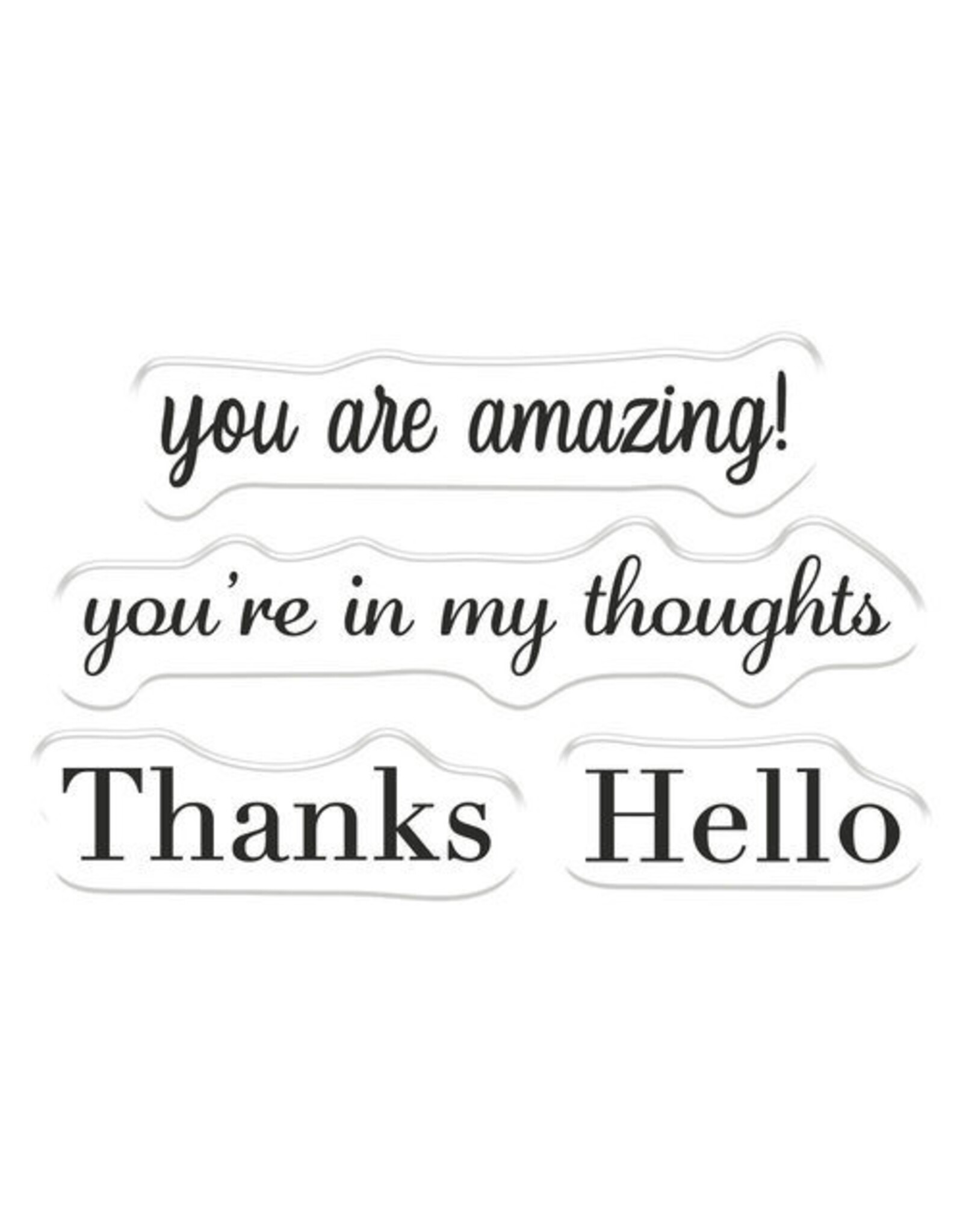 CRAFTERS COMPANION CRAFTER'S COMPANION GEMINI JUST TO SAY YOU ARE AMAZING CLEAR STAMP & DIE SET