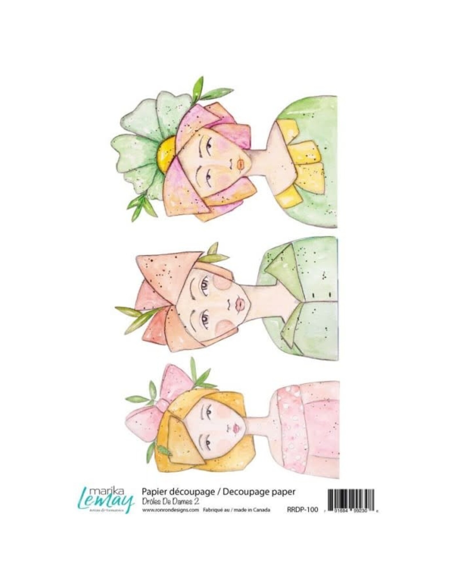 RONRON DESIGNS RONRON DESIGNS DROLES DE DAMES 2 RICE PAPER