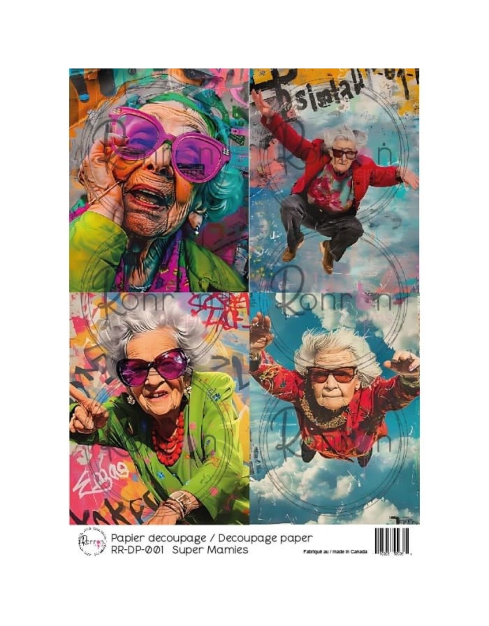 RONRON DESIGNS RONRON DESIGNS SUPER MAMIES RICE PAPER