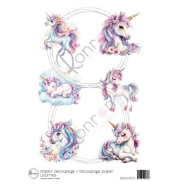 RONRON DESIGNS RONRON DESIGNS LICORNES RICE PAPER
