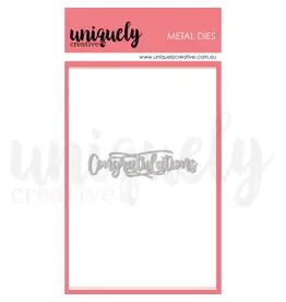 UNIQUELY CREATIVE UNIQUELY CREATIVE CONGRATULATIONS DIE