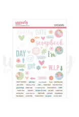 UNIQUELY CREATIVE UNIQUELY CREATIVE PATCHWORK ROSES PUFFY STICKERS