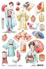 CIAO BELLA CIAO BELLA PIUMA LAND OF THE RISING SUN JAPANESE TRADITION A4 RICE PAPER