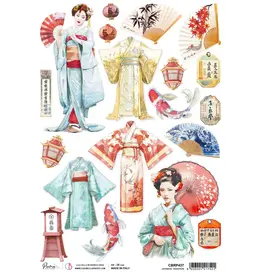 CIAO BELLA CIAO BELLA PIUMA LAND OF THE RISING SUN JAPANESE TRADITION A4 RICE PAPER
