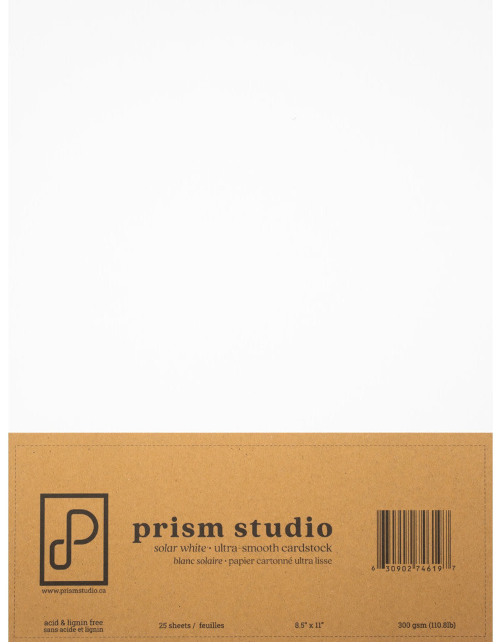 PRISM STUDIO PRISM STUDIO 8.5x11 ULTRA-SMOOTH 110lb CARDSTOCK - SOLAR WHITE 25/PK