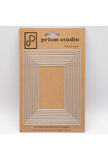 PRISM STUDIO PRISM STUDIO CHROMA-CUTS NESTING DIE SET: STITCHED RECTANGLES DIE SET