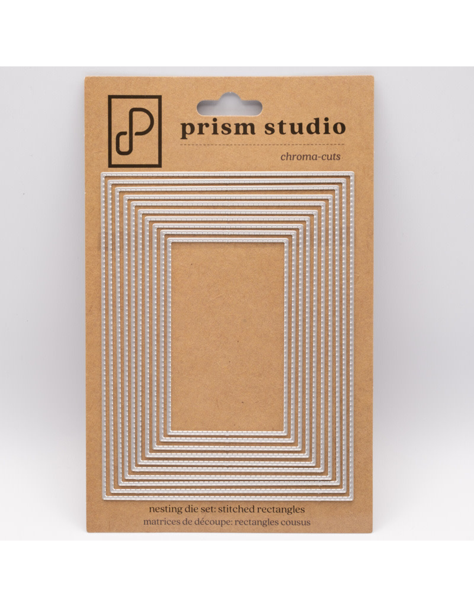 PRISM STUDIO PRISM STUDIO CHROMA-CUTS NESTING DIE SET: STITCHED RECTANGLES DIE SET