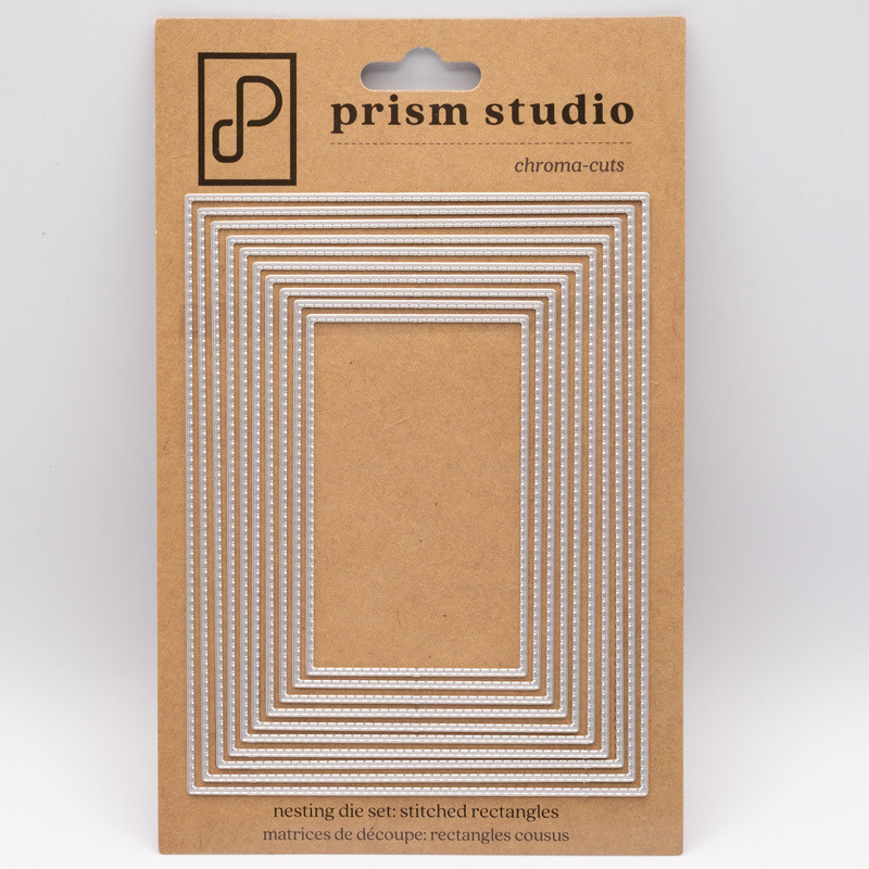 PRISM STUDIO PRISM STUDIO CHROMA-CUTS NESTING DIE SET: STITCHED RECTANGLES DIE SET