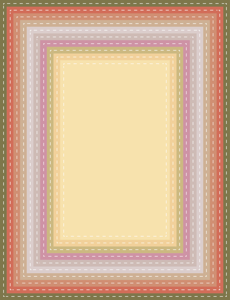 PRISM STUDIO PRISM STUDIO CHROMA-CUTS NESTING DIE SET: STITCHED RECTANGLES DIE SET