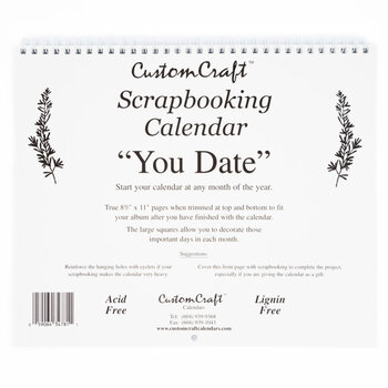 CUSTOM CRAFTS CUSTOM CRAFTS YOU DATE 8.5X11 CALENDAR
