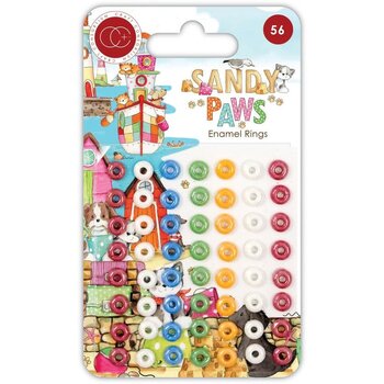 CRAFT CONSORTIUM SANDY PAWS ENAMEL RINGS