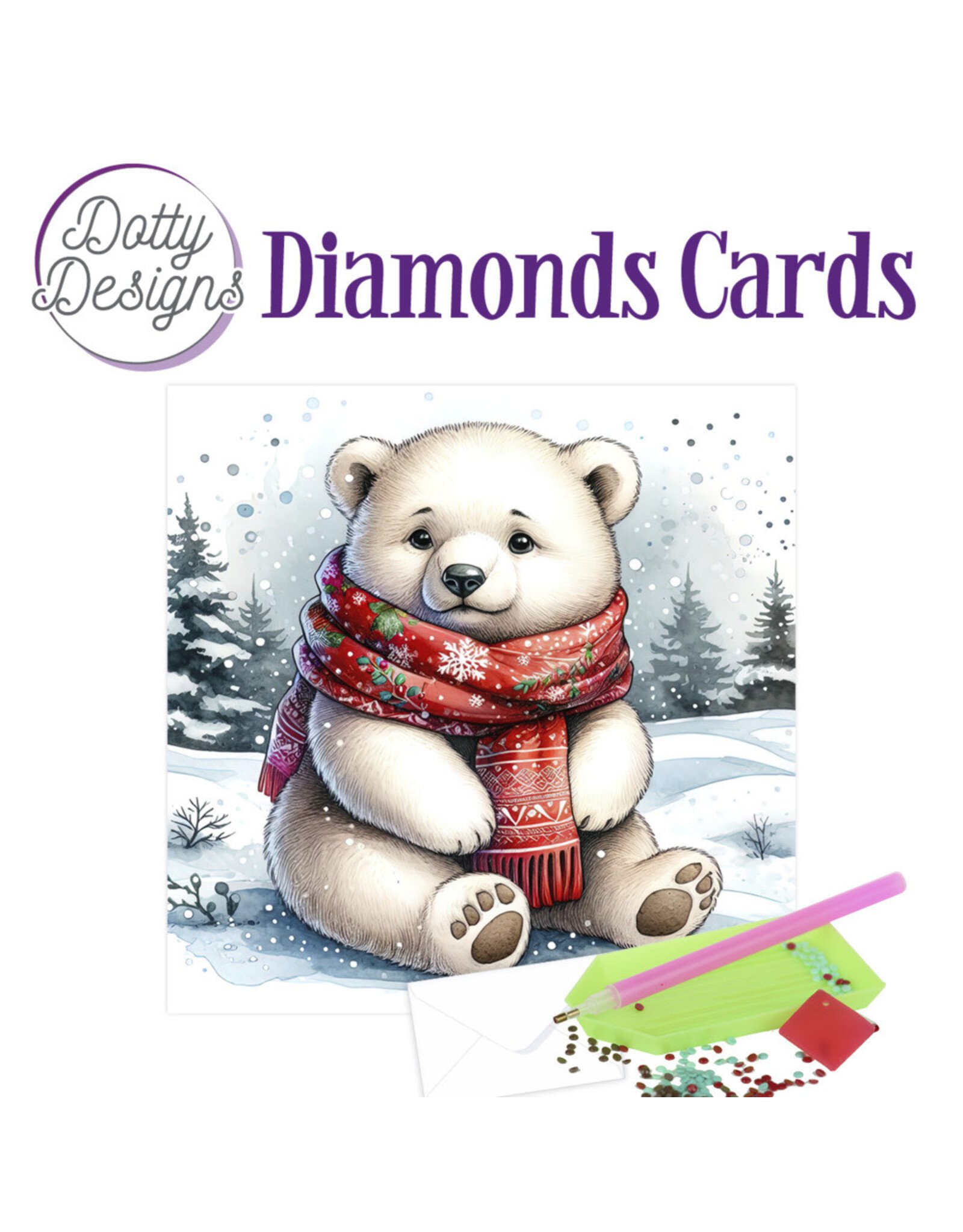 FIND IT FIND IT DOTTY DESIGNS POLAR BEAR DIAMOND CARD KIT