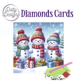 FIND IT FIND IT DOTTY DESIGNS SNOWMEN DIAMOND CARD KIT