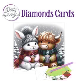 FIND IT FIND IT DOTTY DESIGNS WINTER FRIENDS DIAMOND CARD KIT