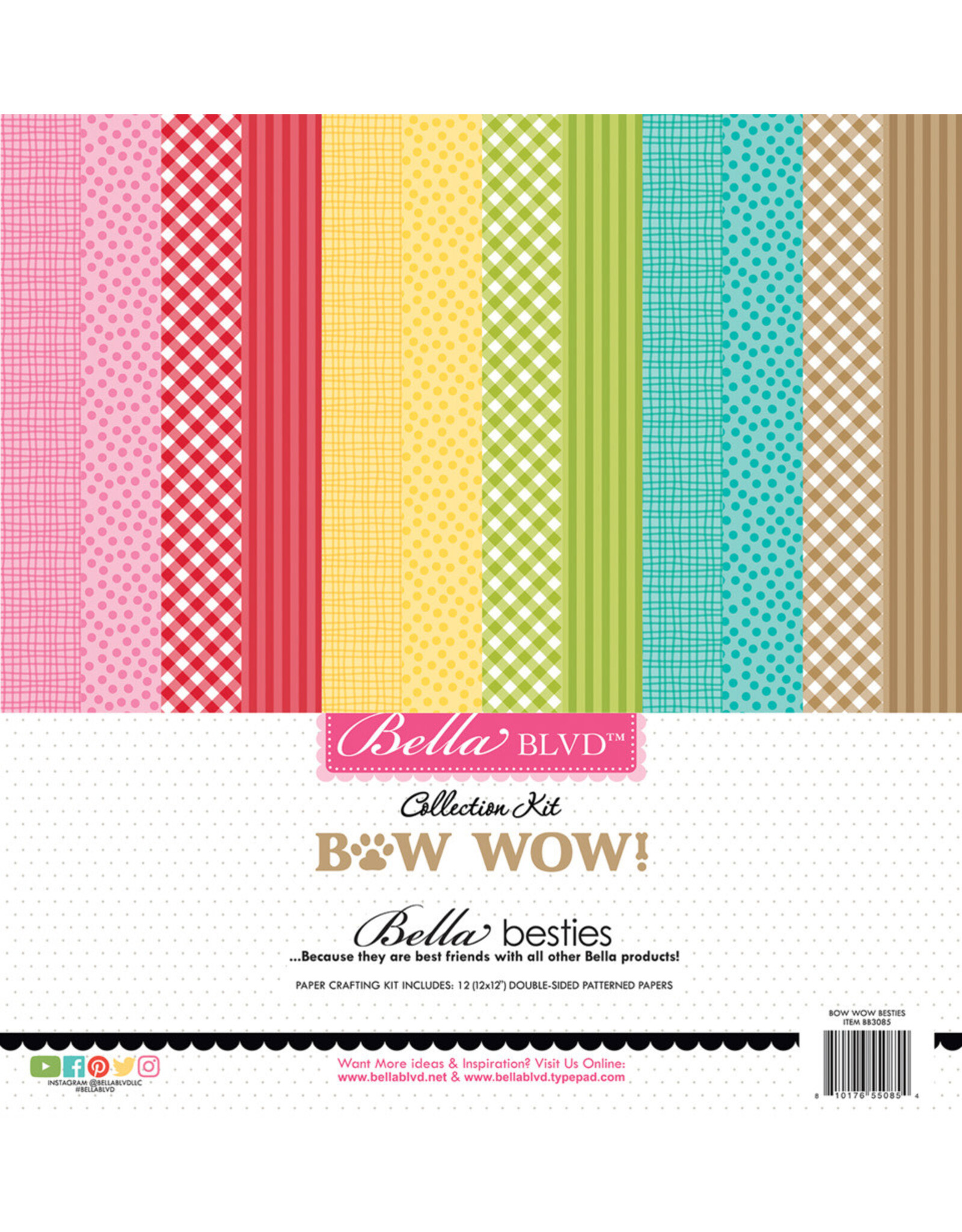 BELLA BLVD BELLA BLVD BOW WOW 12x12 COLLECTION KIT
