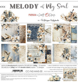 CRAFT O'CLOCK CRAFT O'CLOCK MELODY OF MY SOUL 12x12 PAPER PAD 6 SHEETS