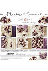 CRAFT O'CLOCK CRAFT O'CLOCK PLUM & CARAMEL 12x12 PAPER PAD 6 SHEETS