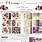 CRAFT O'CLOCK CRAFT O'CLOCK PLUM & CARAMEL 8x8 MIX PAPER PAD 24 SHEETS