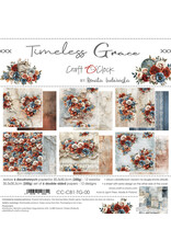 CRAFT O'CLOCK CRAFT O'CLOCK TIMELESS GRACE 12x12 PAPER PAD 6 SHEETS