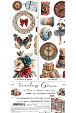 CRAFT O'CLOCK CRAFT O'CLOCK TIMELESS GRACE EXTRAS SET - MIX 6x12 COLLECTION PACK 18 SHEETS