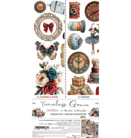 CRAFT O'CLOCK CRAFT O'CLOCK TIMELESS GRACE EXTRAS SET - MIX 6x12 COLLECTION PACK 18 SHEETS