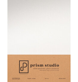 PRISM STUDIO PRISM STUDIO WHOLE SPECTRUM GLITTER 8.5x11 CARDSTOCK - QUARTZ