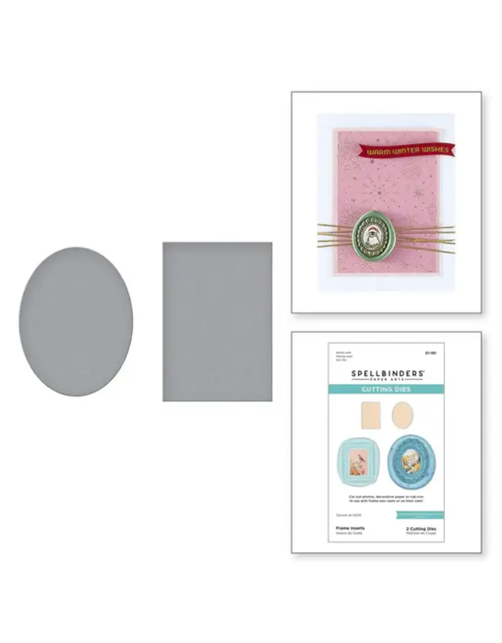 SPELLBINDERS SPELLBINDERS HOLIDAY MAGIC COLLECTION FRAME INSERTS ETCHED DIE SET