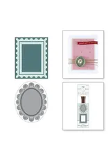 SPELLBINDERS SPELLBINDERS HOLIDAY MAGIC COLLECTION FRAMES WAX SEAL STAMP