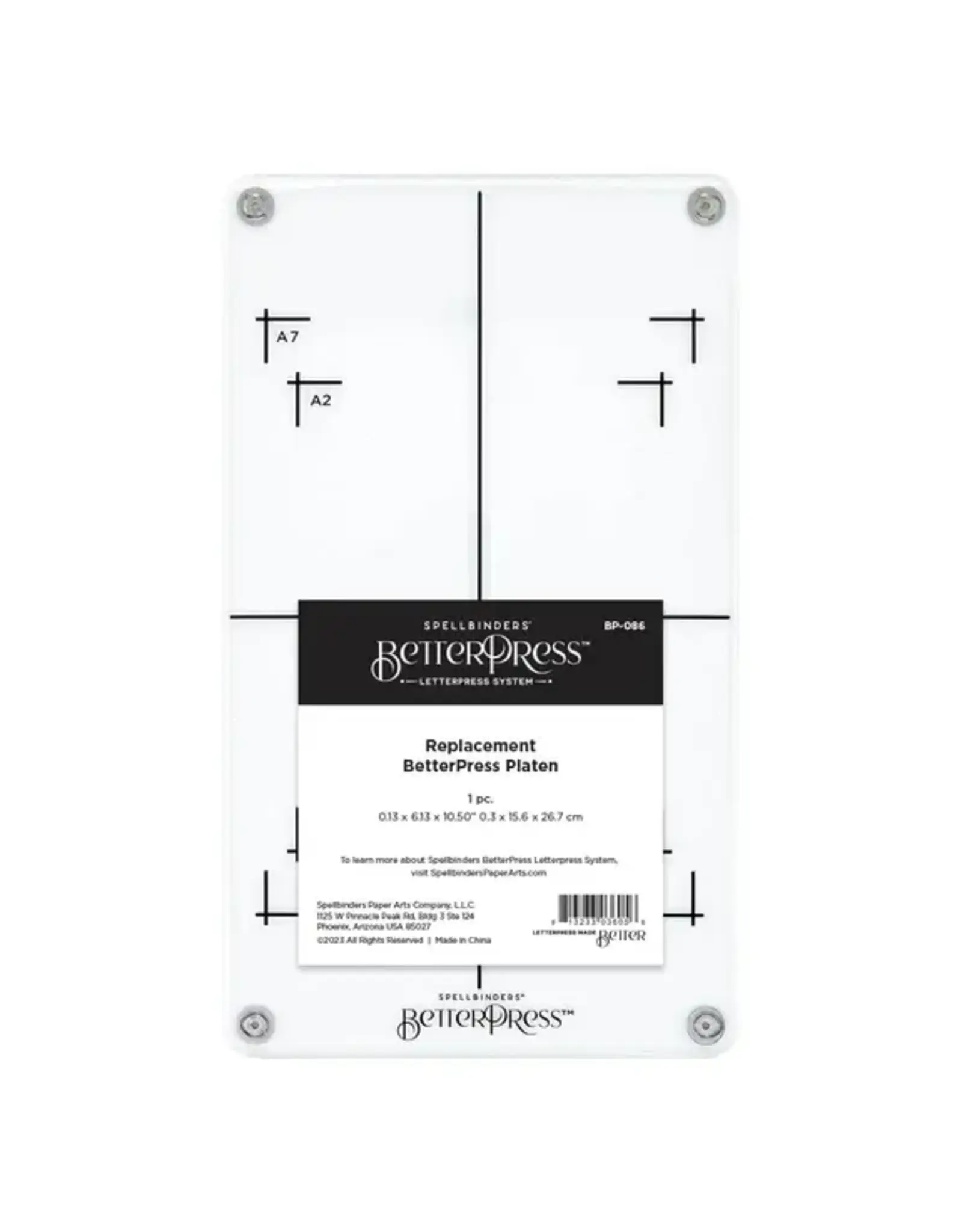 SPELLBINDERS SPELLBINDERS BETTERPRESS REPLACEMENT PLATEN