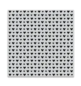 HERO ARTS HERO ARTS MINI HEARTS BOLD PRINTS 6x6 CLING STAMP