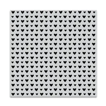 HERO ARTS HERO ARTS MINI HEARTS BOLD PRINTS 6x6 CLING STAMP