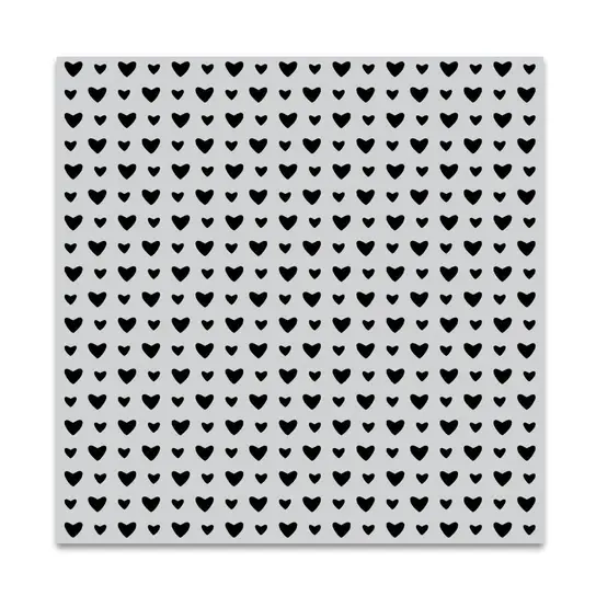 HERO ARTS HERO ARTS MINI HEARTS BOLD PRINTS 6x6 CLING STAMP