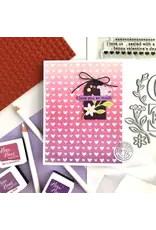 HERO ARTS HERO ARTS MINI HEARTS BOLD PRINTS 6x6 CLING STAMP