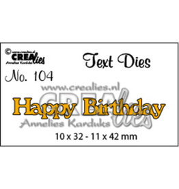 CRAFTLINES CRAFTLINES CREALIES HAPPY BIRTHDAY DIE