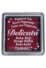 TSUKINEKO TSUKINEKO DELICATA PIGMENT MINI INK PAD RUBY RED