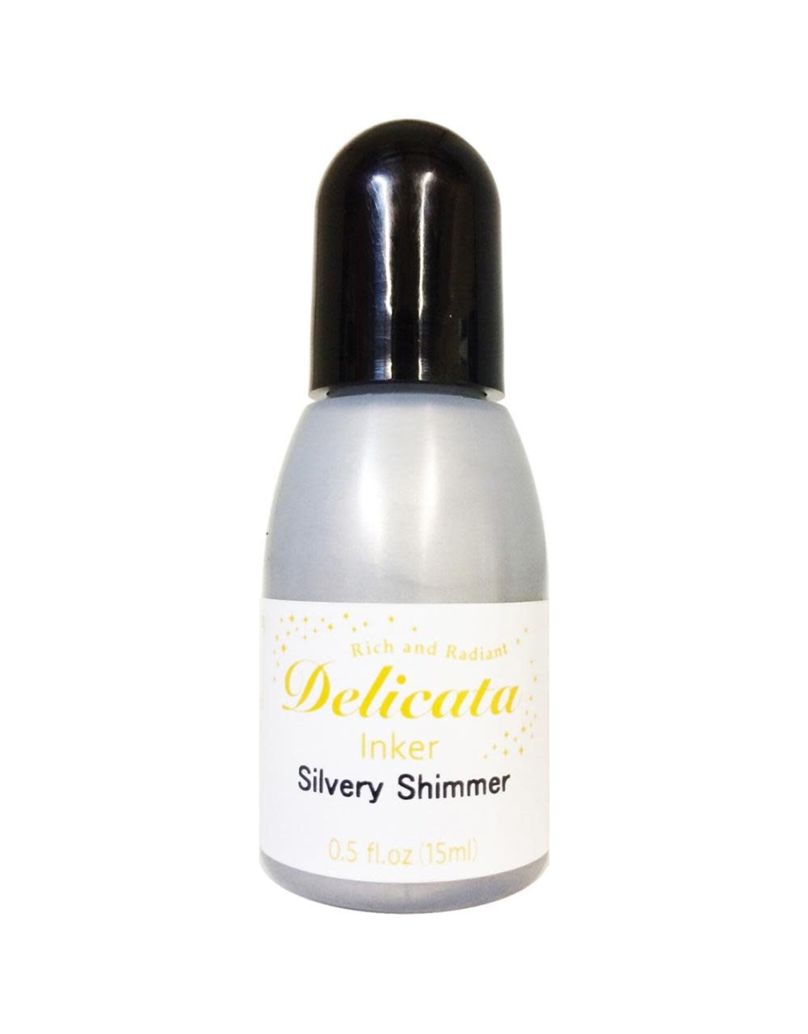 TSUKINEKO TSUKINEKO DELICATA RE-INKER SILVERY SHIMMER 0.5OZ