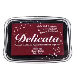 TSUKINEKO TSUKINEKO DELICATA PIGMENT INK PAD RUBY RED