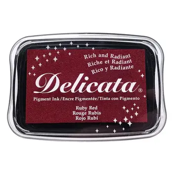 TSUKINEKO TSUKINEKO DELICATA PIGMENT INK PAD RUBY RED