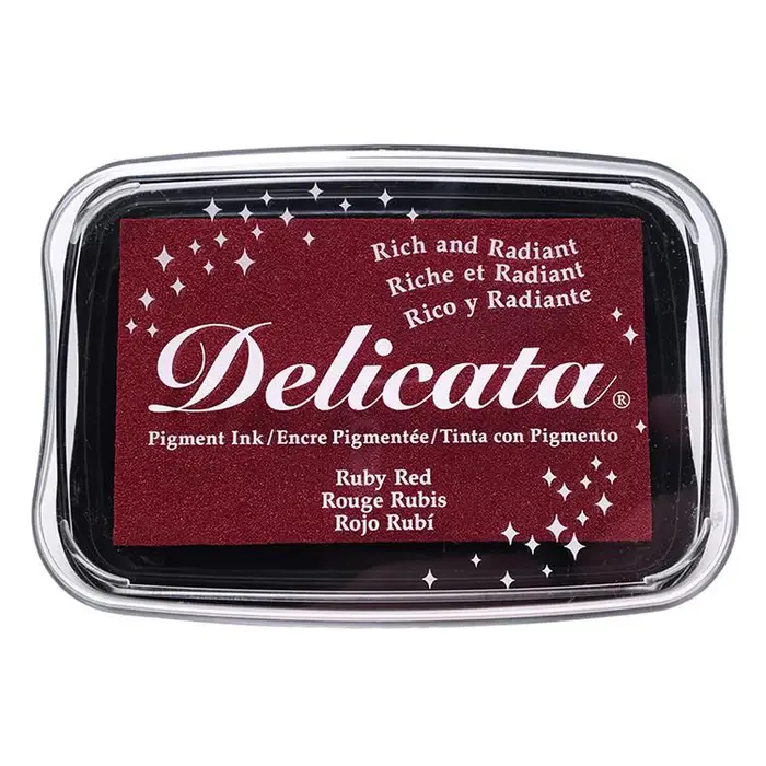TSUKINEKO TSUKINEKO DELICATA PIGMENT INK PAD RUBY RED