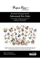 PAPER ROSE PAPER ROSE RAINBOW VILLAGE BIRDS EMBOSSED DIE CUTS